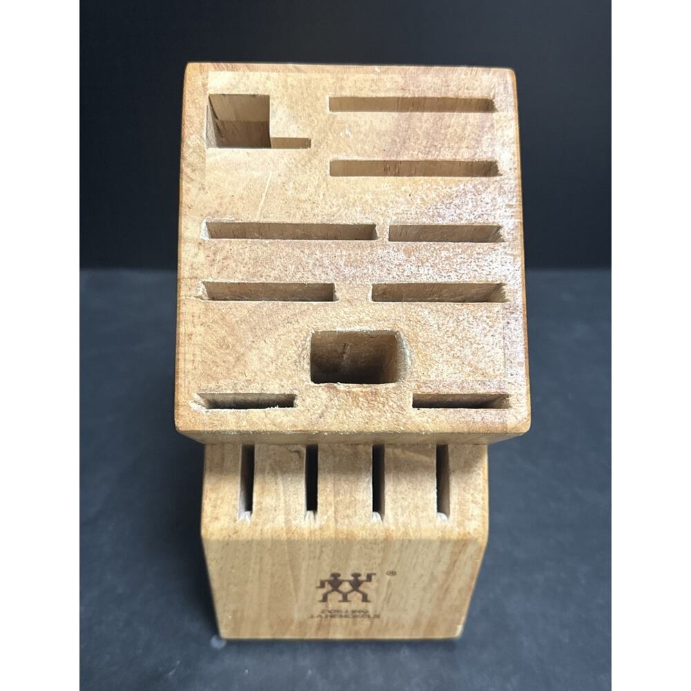 J.A. Henckels Knife Block 14 Slot Wood Wooden Kitchen Block Only